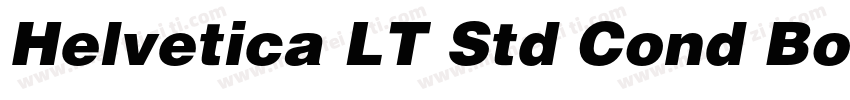 Helvetica LT Std Cond Bold字体转换